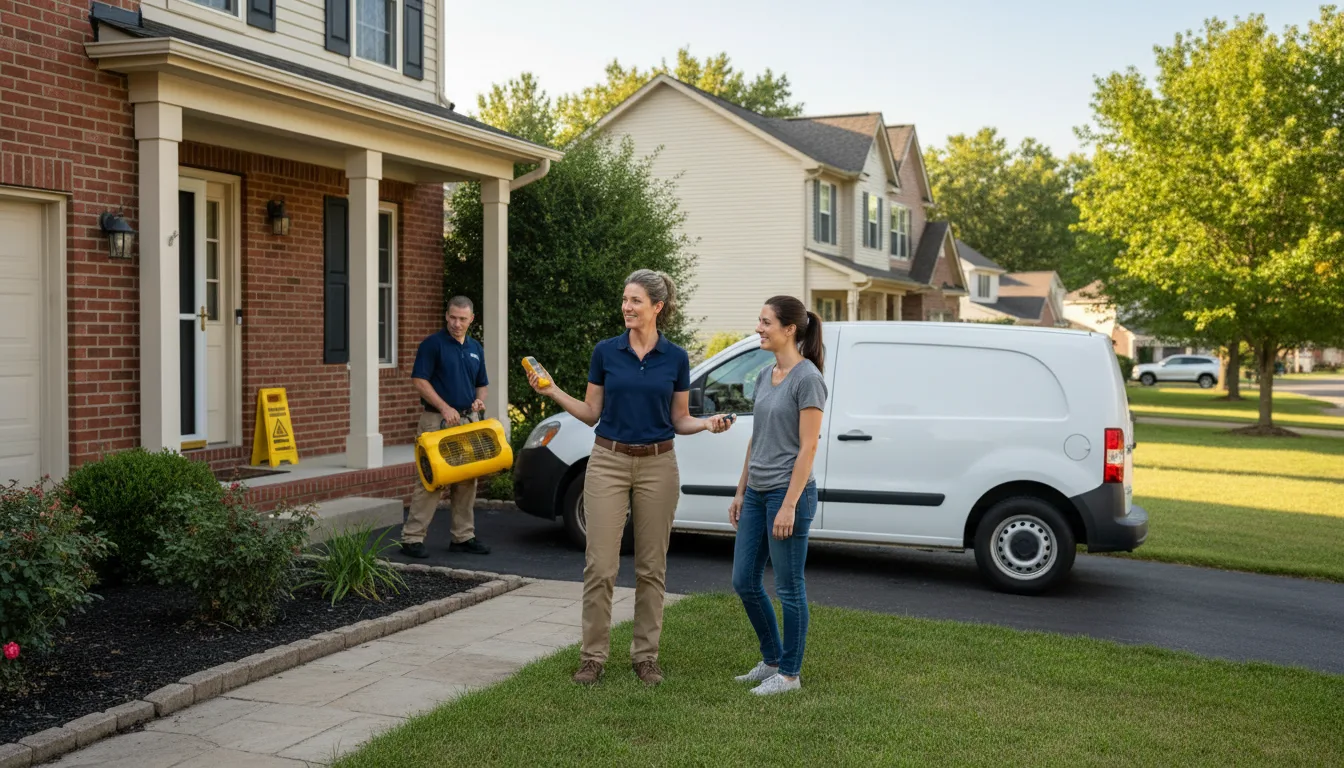Water restoration image for Dehumidification And Cleanup Services in Brookfield, MA